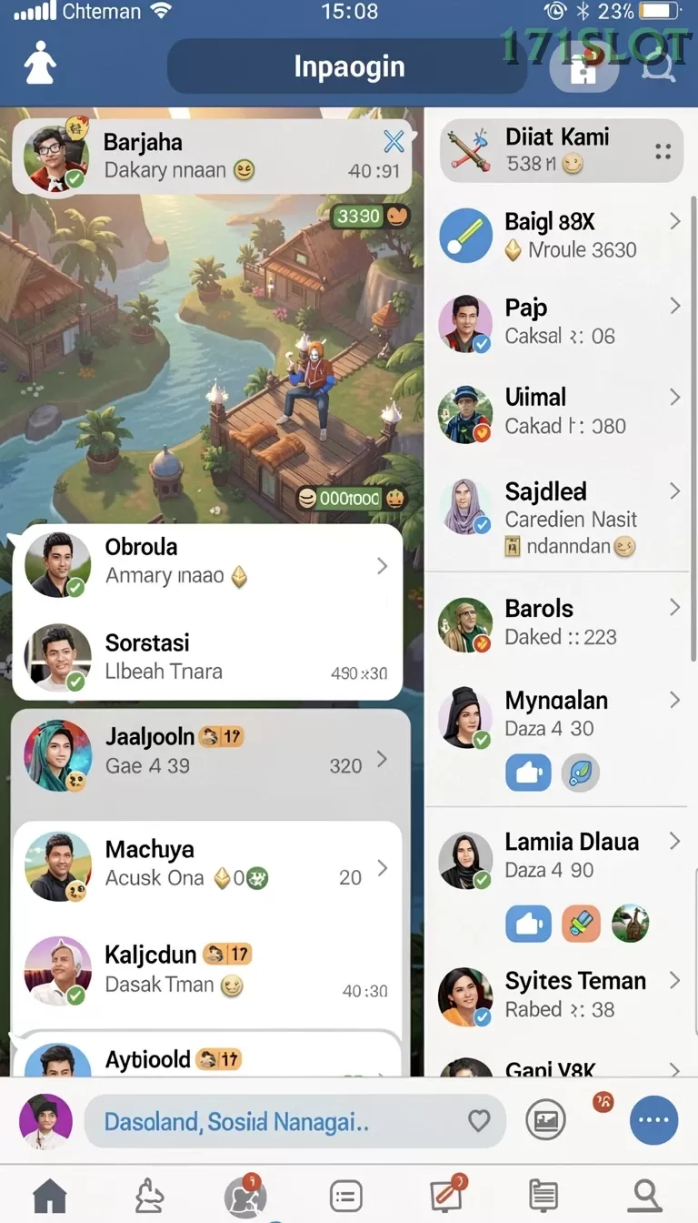 Cuplikan layar VIPINVITATION — menu navigasi