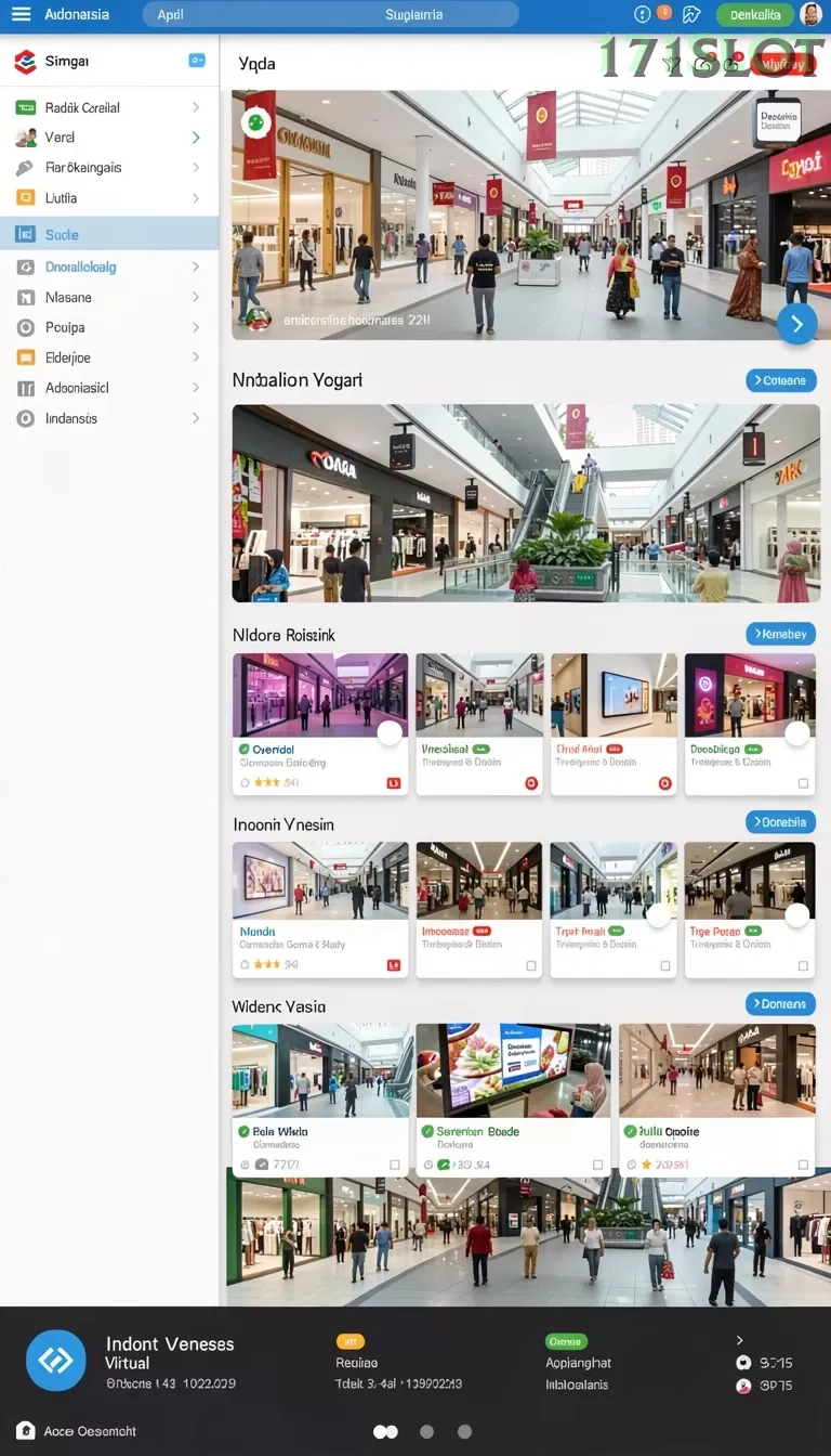 Cuplikan layar SHE777 — menu navigasi