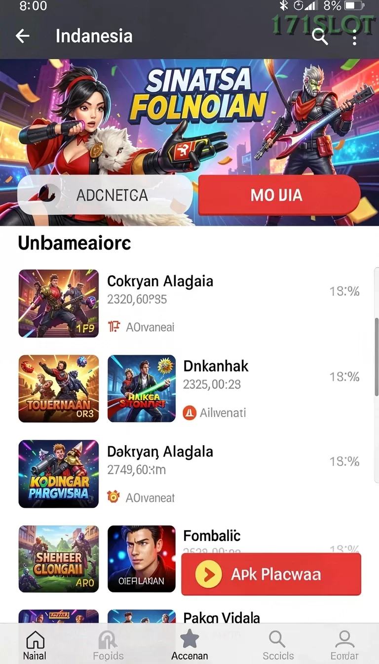 Cuplikan layar ZK988 — halaman utama